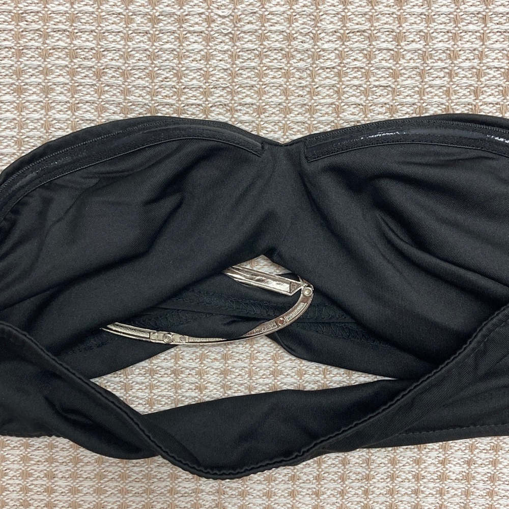 Diesel Black Cropped Bandeau Camisole with Silver Accents - Picture 8 of 8